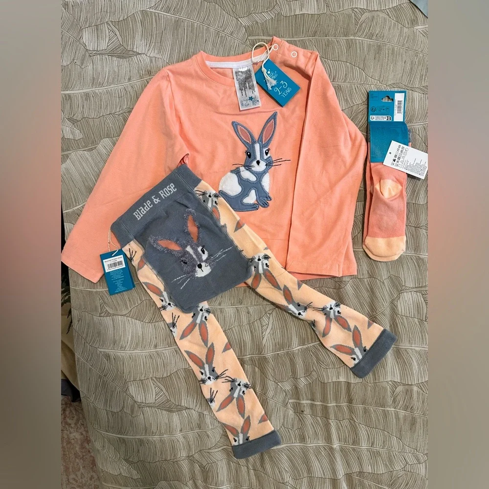 Blade & Rose | NWT Mollie Rose the Bunny 3 piece outfit